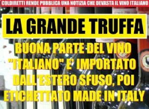 Truffa vino italiano