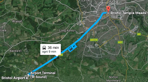 A1 Bristol Airport - Bristol Temple Meads